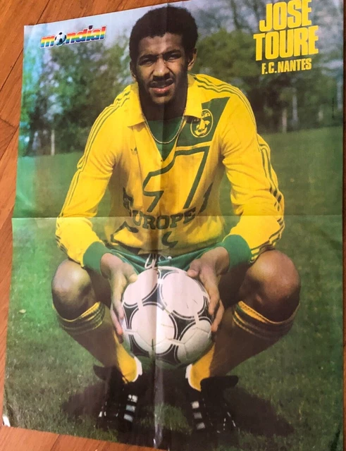 Poster coupe d'Europe 1976-77. ASSE / OGC NICE / OM / FC