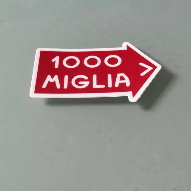 Mille Miglia Aufkleber - Old School Sticker 1000 Miles Racing Die Cut 3