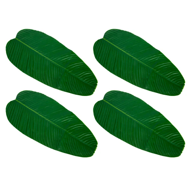 Manteles de mesa corredor de mesa hojas de hoja de plátano decoración para decoración del hogar hojas de palma