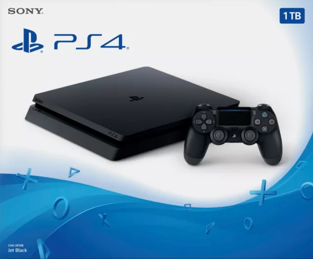 Brand New Sony PlayStation 4 Slim 1TB Jet Black Console - Ship Today