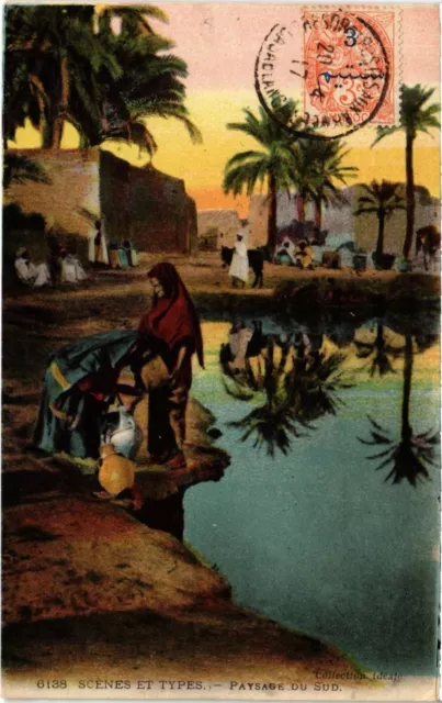 CPA AK MAROC SCENES ET TYPES - Paysage du sud (114669)