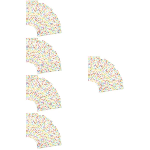 50 Blätter selbstklebende Buchstabenaufkleber Alphabet -Aufkleber Alphabet