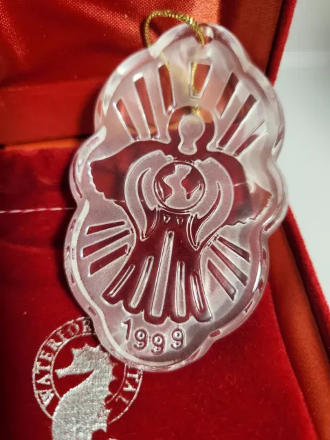 Waterford Songs of Christmas Joy to the World 1999 Crystal Tree Ornament