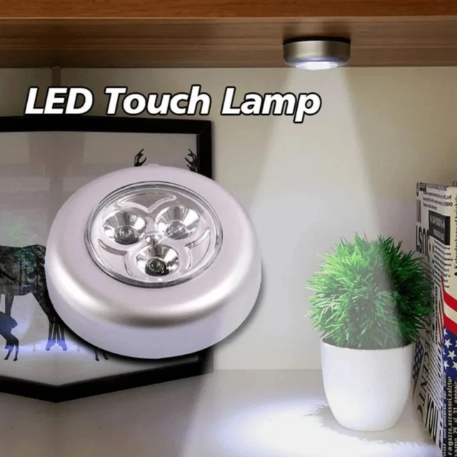 NEW 1-5PCS LED Touch Control Night Light, Wireless Under Cabinet ...