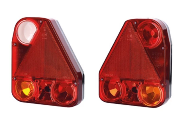 Lot De 2 Feux De Position LED 12V/24V - Pour Camion, Van, Remorque - Orange, Blanc, Rouge