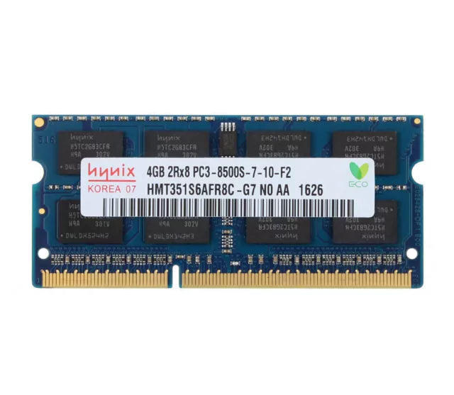 Hynix 4GB Kits 2RX8 DDR3 1066MHz 1066 PC3-8500 SODIMM Intel Laptop Memory RAM #N