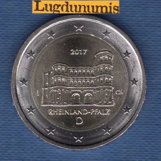 2 Euro Commémo Allemagne 2017 J SUP SPL Hambourg Porta Nigra - Germany