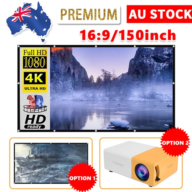 Mini Pocket Projector LED Home Cinema HD 1080P HDMI With Remote Controller Cable