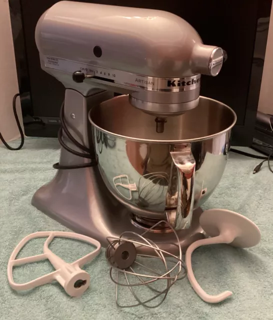 Kitchenaid Chrome Artisan® Series 5 Quart Tilt-Head Stand Mixer KSM150PSMCO