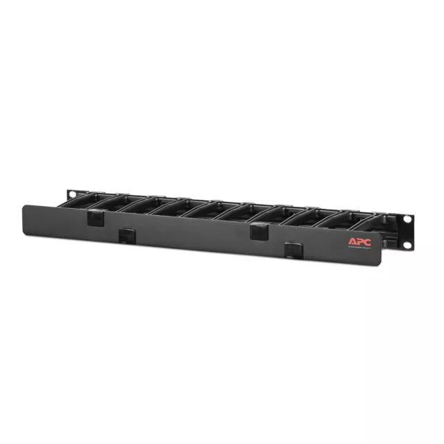 APC AR8602A - Horizontal Cable Manager 1U Rack For 19" Server Rack, 4" depth