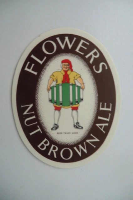 Mint Flowers Nut Brown Ale Brewery Beer Bottle Label T4
