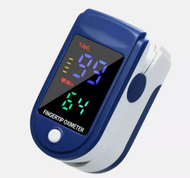 Fingertip Pulse Oximeter LED Display Blood Oxygen Saturation SpO2 Health Monitor