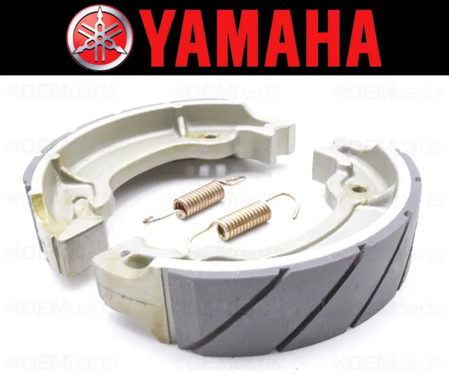 Set of (2) Yamaha Water Grooved REAR Brake Shoes and Springs #3KG-W253E-00-00
