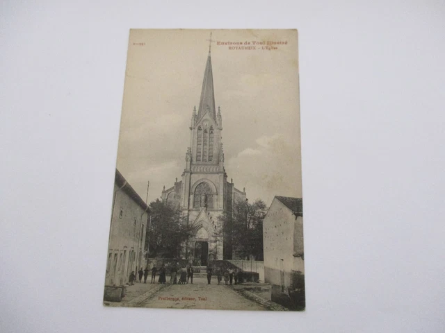 Cpa Meurthe Et Moselle 54 Environs De Toul Illustré Royaumeix L'eglise