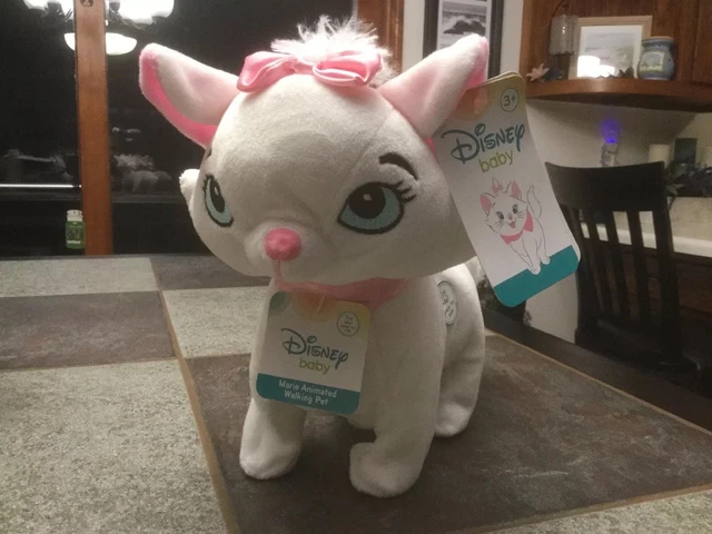 DISNEY BABY ARISTOCATS Marie Animated Walking Pet Nwt Head Bob Meows 