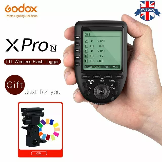 UK In stock !Godox XPro-N 2.4G i-TTL Wireless X System Flash Trigger For Nikon
