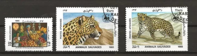 AFGHANISTAN - yvert 1263 **-1272-1273 année 1985