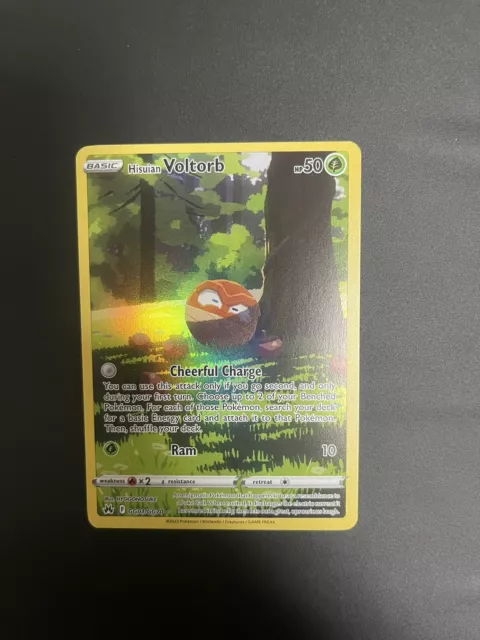Hisuian Voltorb GG01/GG70 Crown Zenith Full Art Pokémon Pokemon Card English NM