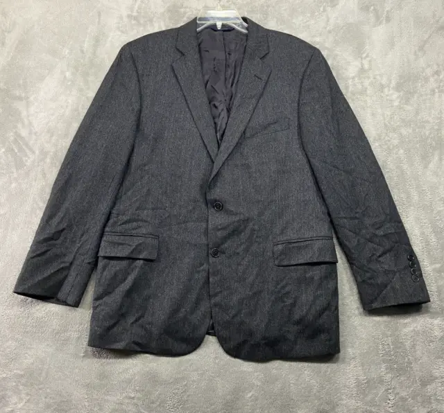Brooks Brothers Blazer Men's 44 Gray 100% Wool Sport Coat Regent Fit Classiccore