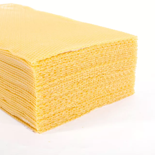 Honeycomb 7.7*16.3" Wax Frames Beekeeping Foundation Honey Bee Hive Tool 30 Pcs