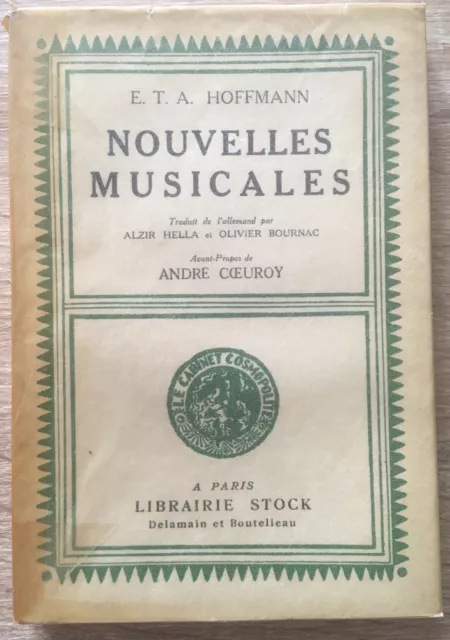 Nouvelles Musicales - E. T. A. Hoffmann / Stock 1929 EO