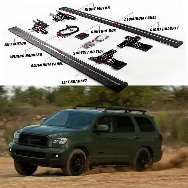 DEPLOYABLE RUNNING BOARD Step Fits for Allnew Toyota Sequoia 2023 2024