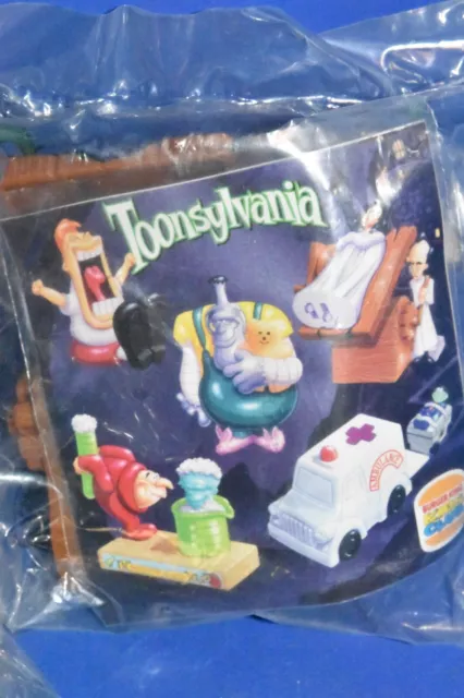 5  NEW Burger King 1998 Toonsylvania Spielbergs Complete Sealed SET!