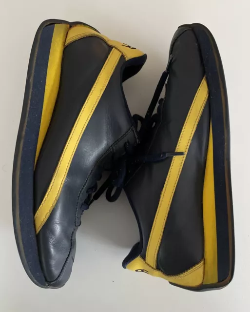 Jean Baptiste Rautureau JPR Athletic Men Navy Leather Casual Sneakers Size 41