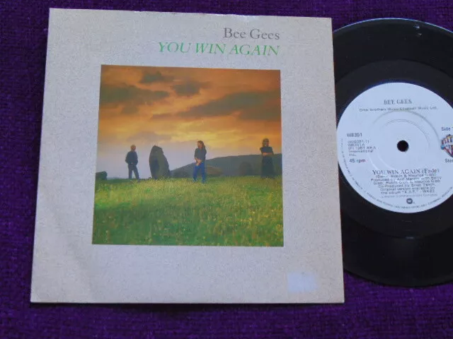 BEE GEES " You Win Again"  7" Vinyl   WB  W 8351