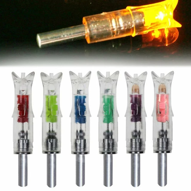 6PCS LED Lighted Nocks for Crossbow With .300/7.62mm Inside Diameter Nocks Arrow 2