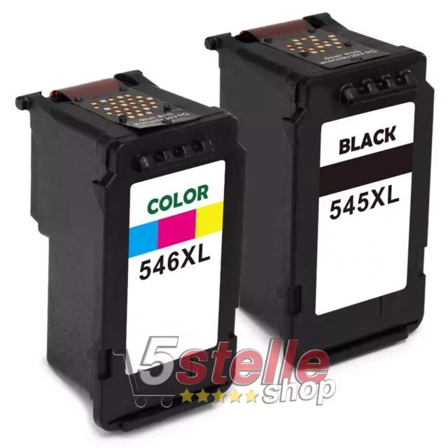 Cartucce Xl Nero+Colore Per Canon Ts205 Ts305 Ts335 Ts3150 Ts3151 Ts3351