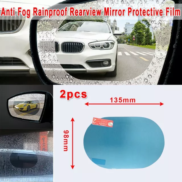 Gardez votre miroir propre avec film protecteur rétroviseur de voiture ovale 2