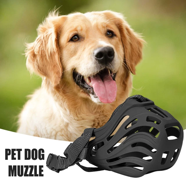 Adjustable Dog Muzzle Soft Silicone Breathable Strong Basket Dogs Mouth Muzzles