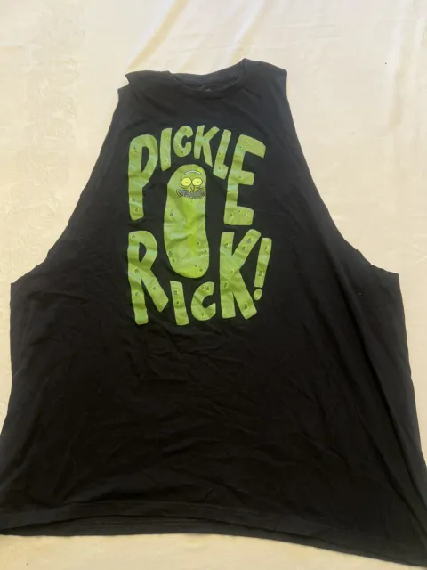 Rick and Morty Pickle Rick Men's Tank Top Size XXL 2X 2XL