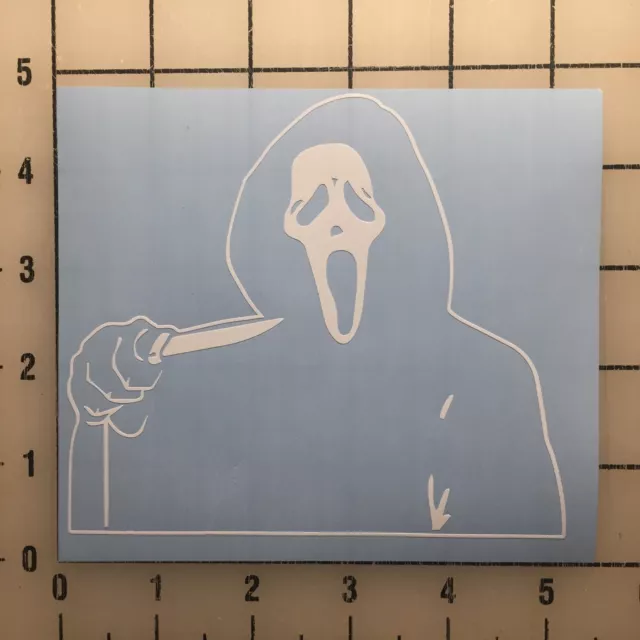 Ghost Face Scream Decal Car Wall Laptop Decal Vinyl Sticker Phone