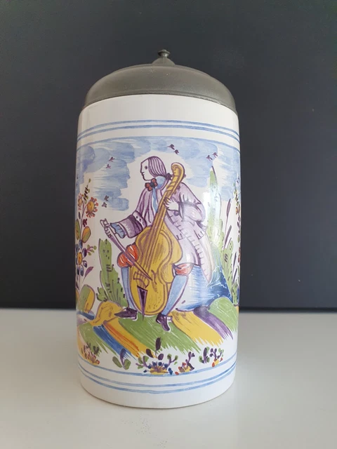 Zöller & Born Bierkrug Zinn 0,5 Liter - Deutschland Adler Seidel Made In Germany