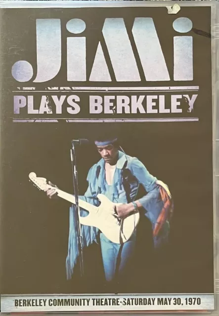 Jimi Hendrix Plays Berkeley Community Theatre 30/05/1970 Concert DVD (2003 EU)