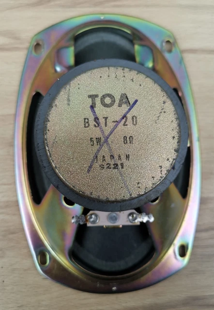 TOA BST-20 5W Speaker - Vintage - Working £16.15 - PicClick UK