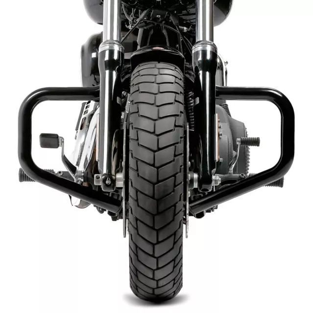 Sturzbügel Mustache für Harley Davidson Dyna Street Bob 06-17 schwarz