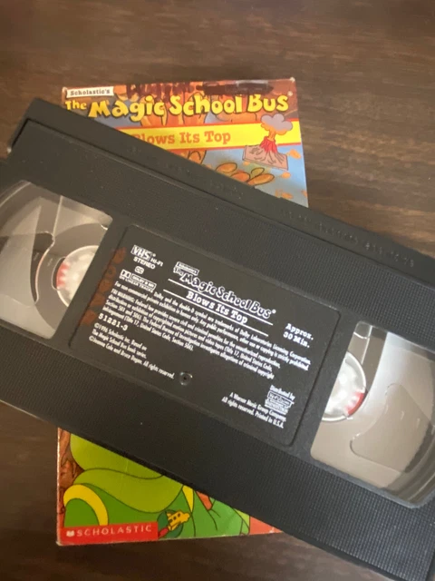 THE MAGIC SCHOOL Bus Blows Its Top VHS Volcanoes PBS Kids VTG RARE ...