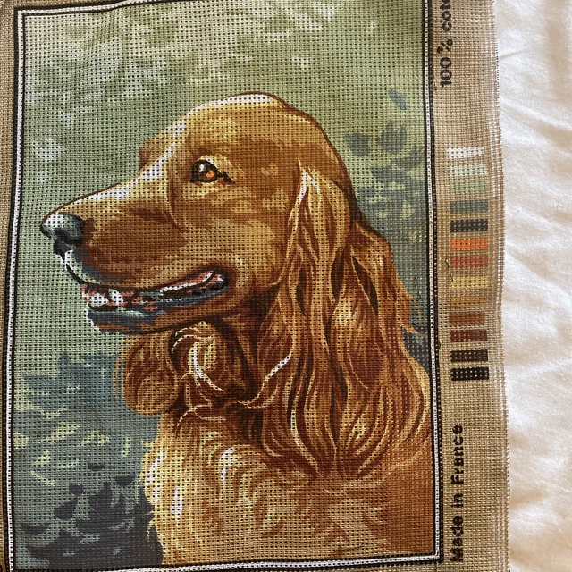 BEDRUCKTE TAPESTRY LEINWAND Hund Cocker Spaniel rot Setter