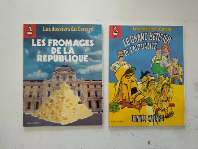 Lot Magazine Revue 2x Dossiers du canard Fromage de la republique + betisier