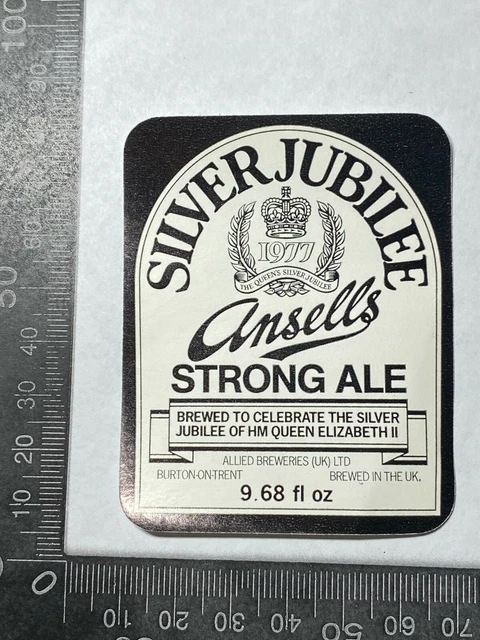 Original Beer Label #253  - Silver Jubilee Ansell`s