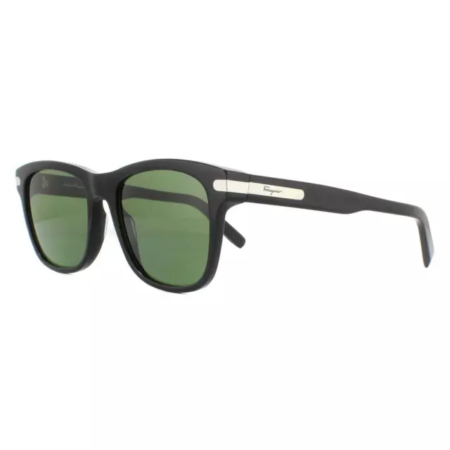 Salvatore Ferragamo Men's Black / Green 54mm Sunglasses SF936S-001 54