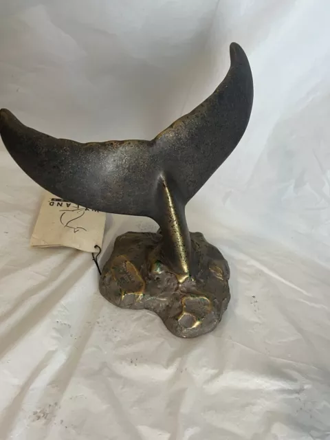 Robert Wylan 1999 Signed Dolphin Tail Art Sculptor w/tag