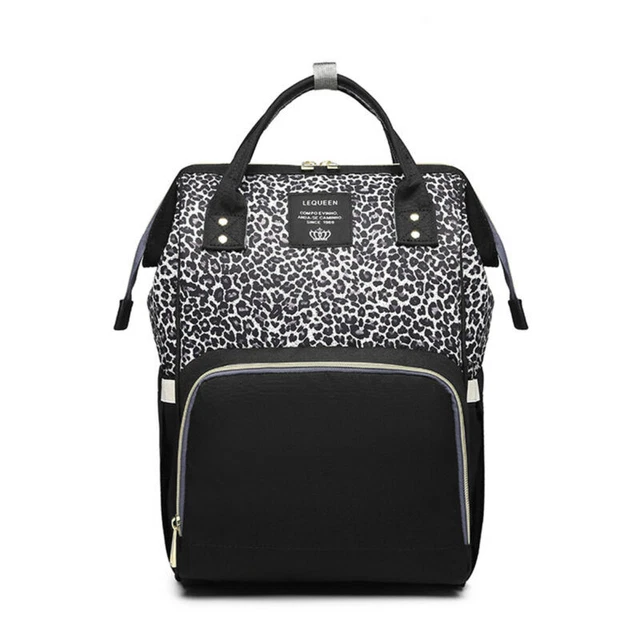 Diaper Bag Backpack Multi-Function Waterproof Baby Leopard Traveling Bags 050 3