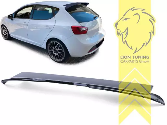 Dachspoiler Spoiler Heckspoiler Lippe für Seat Ibiza 6J 6P 5 Türer schwarz glänz