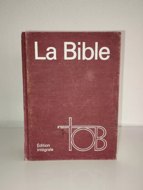 Livre la Bible édition intégrale tob traduction oecuménique