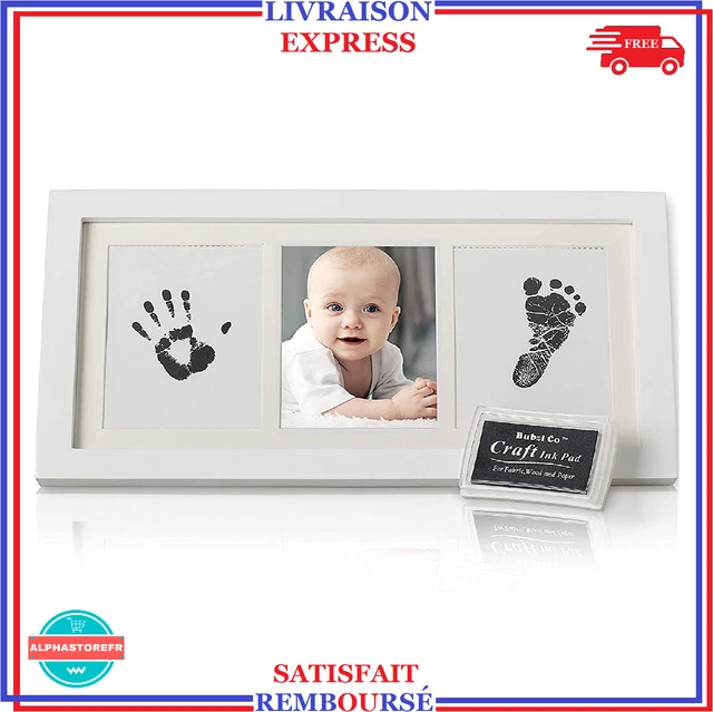 Cadre Empreinte Bébé Souvenir Photo Personnalisé Cadeau Original Naissance Déco