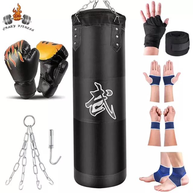 Bag Punching Heavy Boxing Training Mma Kickboxing Gym Gloves Duty Kicking